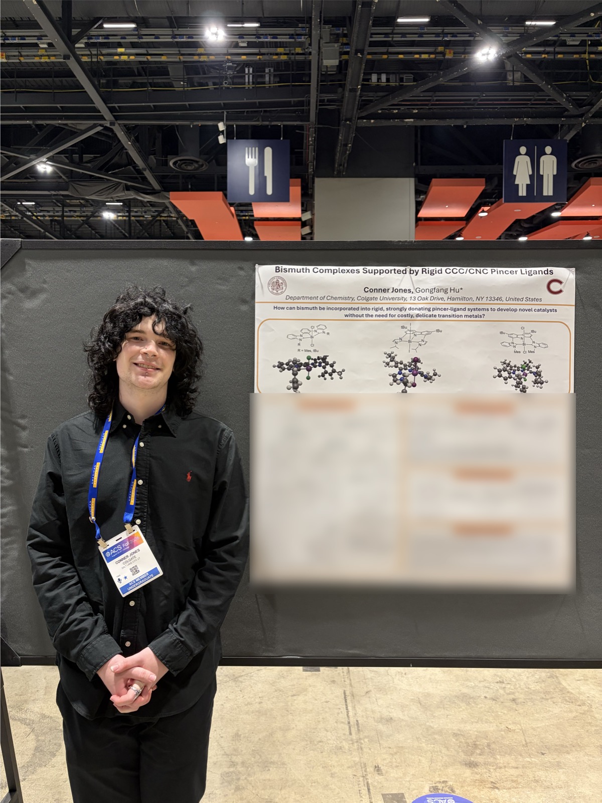 Conner presenting his poster at ACS Fall 2026, Chicago